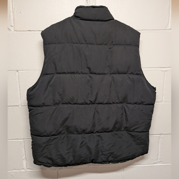 Coleman Mens Puffer Vest Black Microfiber Insulated Sherpa Collar Size XXL - Picture 7 of 11
